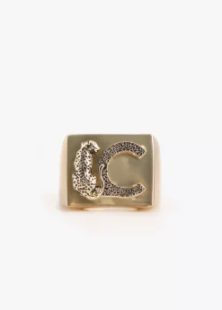 Anillo sello con logo animal