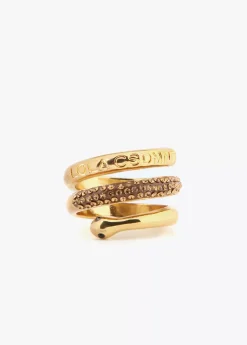Anillo serpiente con cristales