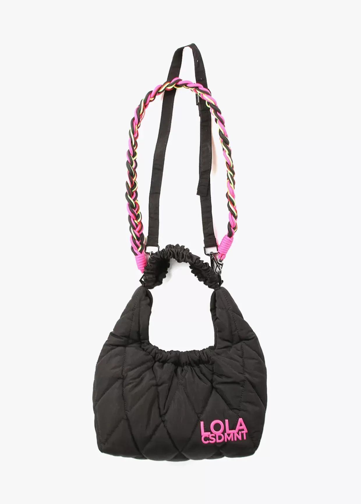 Bandolera acolchada asa trenzada