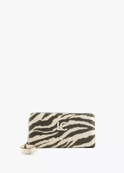Billetero grande tejido zebra