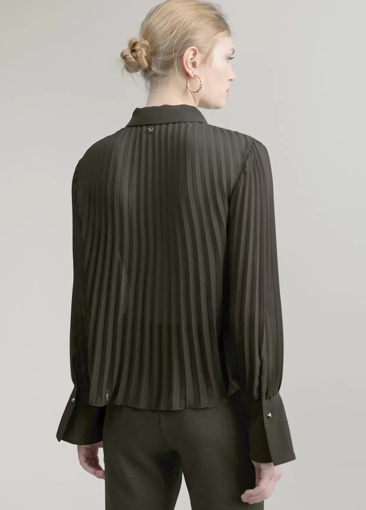 Blusa plisada