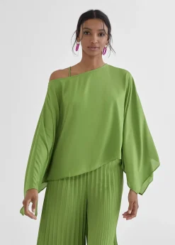 Blusa/capa satinada