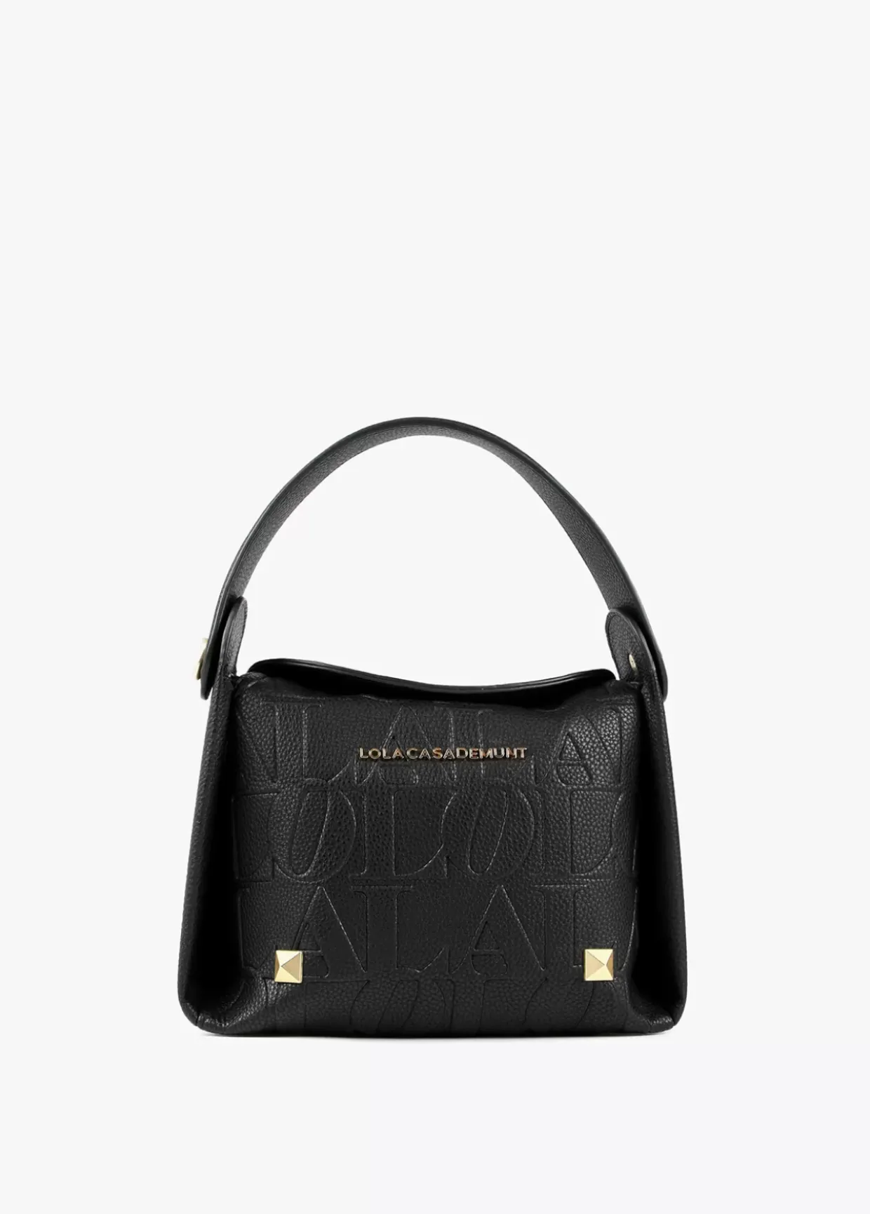 Bolso bandolera con logo grabado