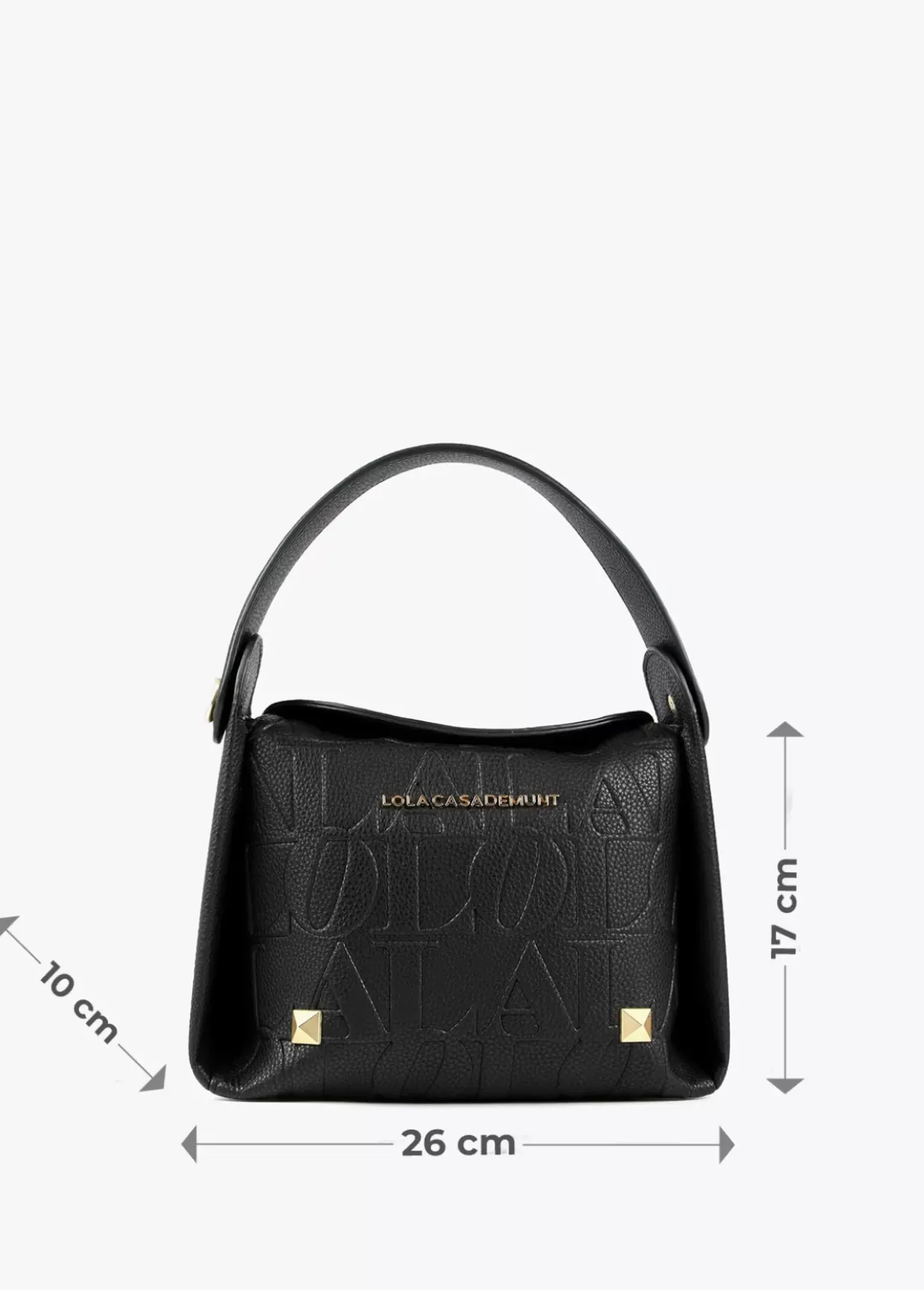 Bolso bandolera con logo grabado