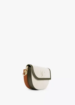 Bolso bandolera materiales combinados