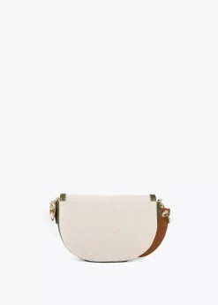 Bolso bandolera materiales combinados