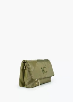 Bolso bandolera materiales combinados