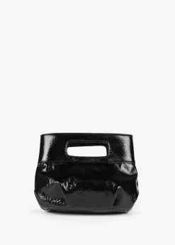 Bolso de mano con frunces