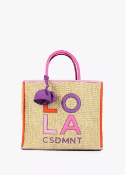 Bolso efecto rafia