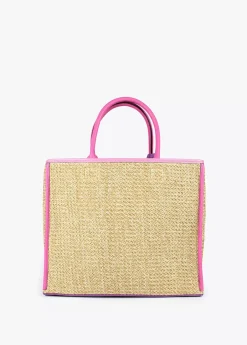 Bolso efecto rafia