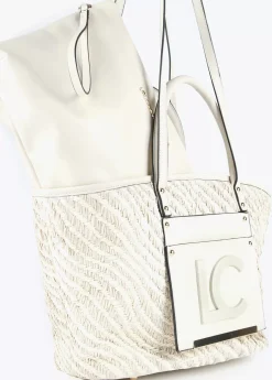 Bolso shopper tipo cesta