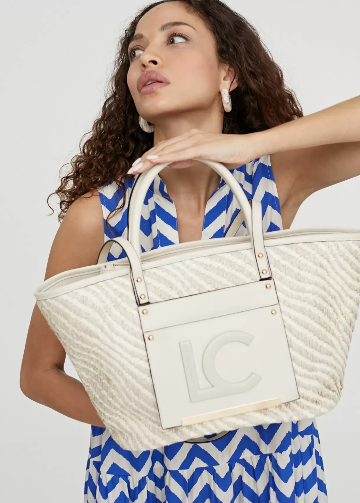 Bolso shopper tipo cesta