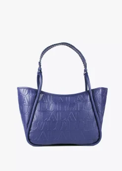 Bolso tipo shopper grabado