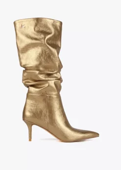 Bota caña fruncida