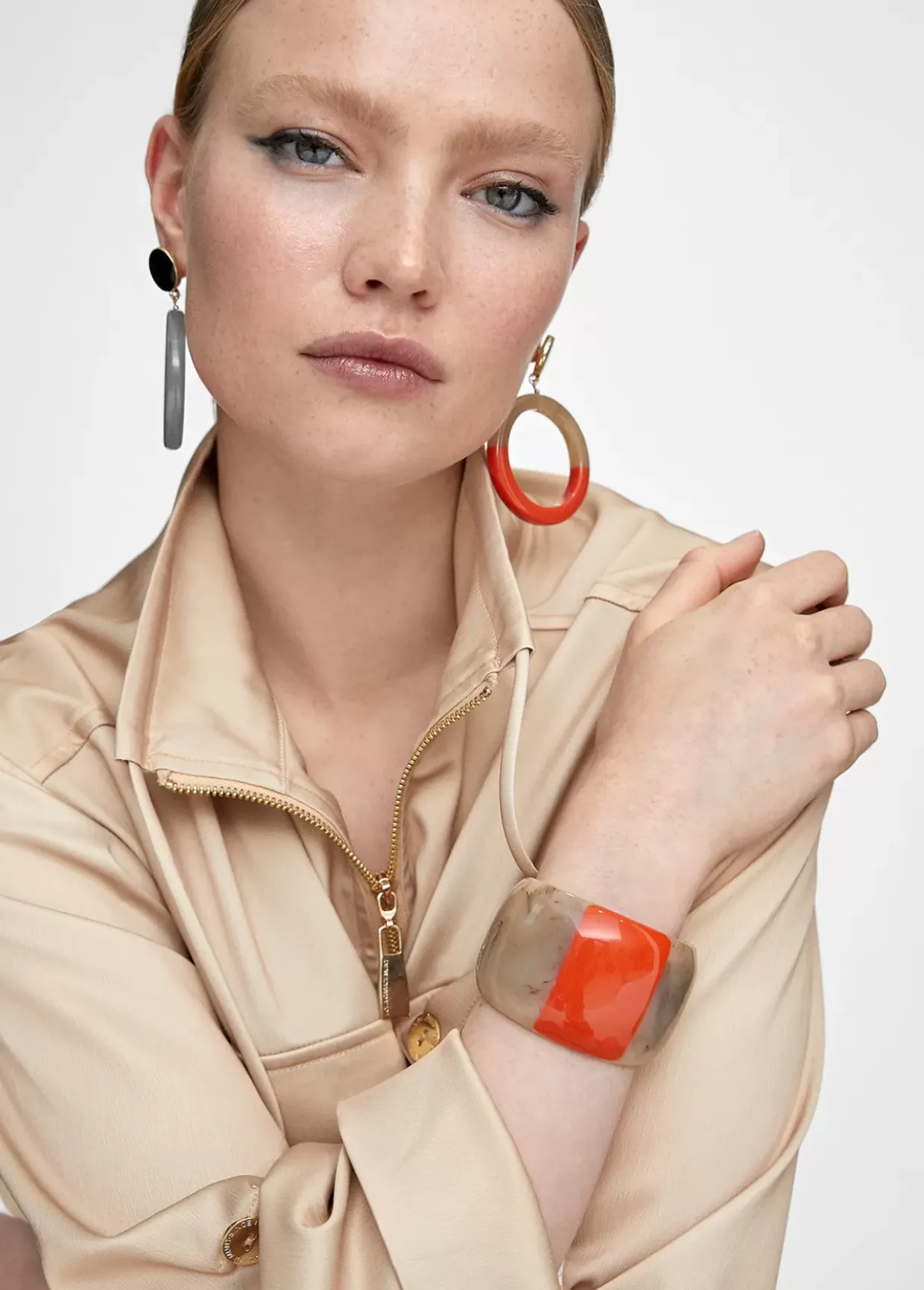 Brazalete rígido bicolor