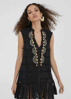 Caftan corto bordado