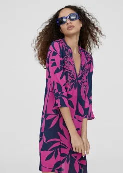 Caftan corto estampado