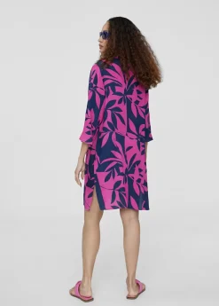 Caftan corto estampado