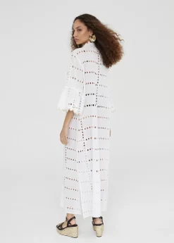 Caftan largo bordado