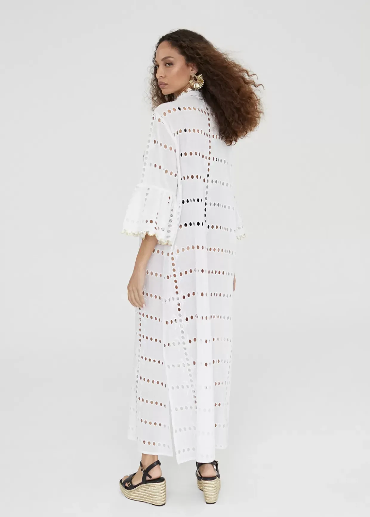 Caftan largo bordado
