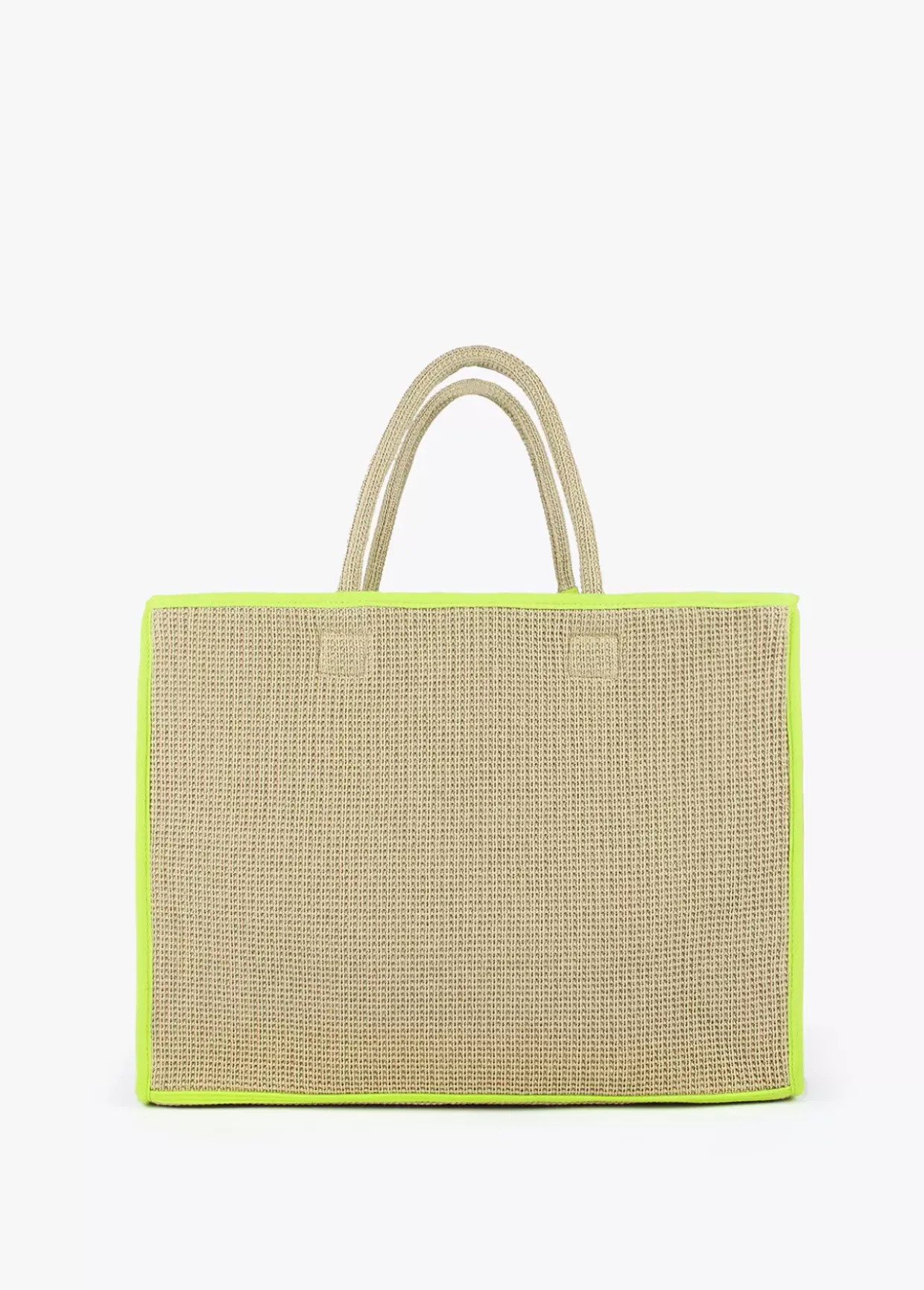 Capazo con ribetes color fluor