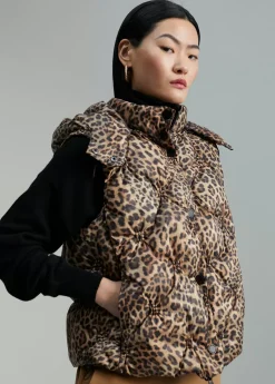 Chaleco acolchado animal print