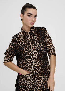 Chaqueta en print animal