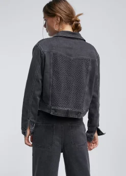 Chaqueta tejana strass