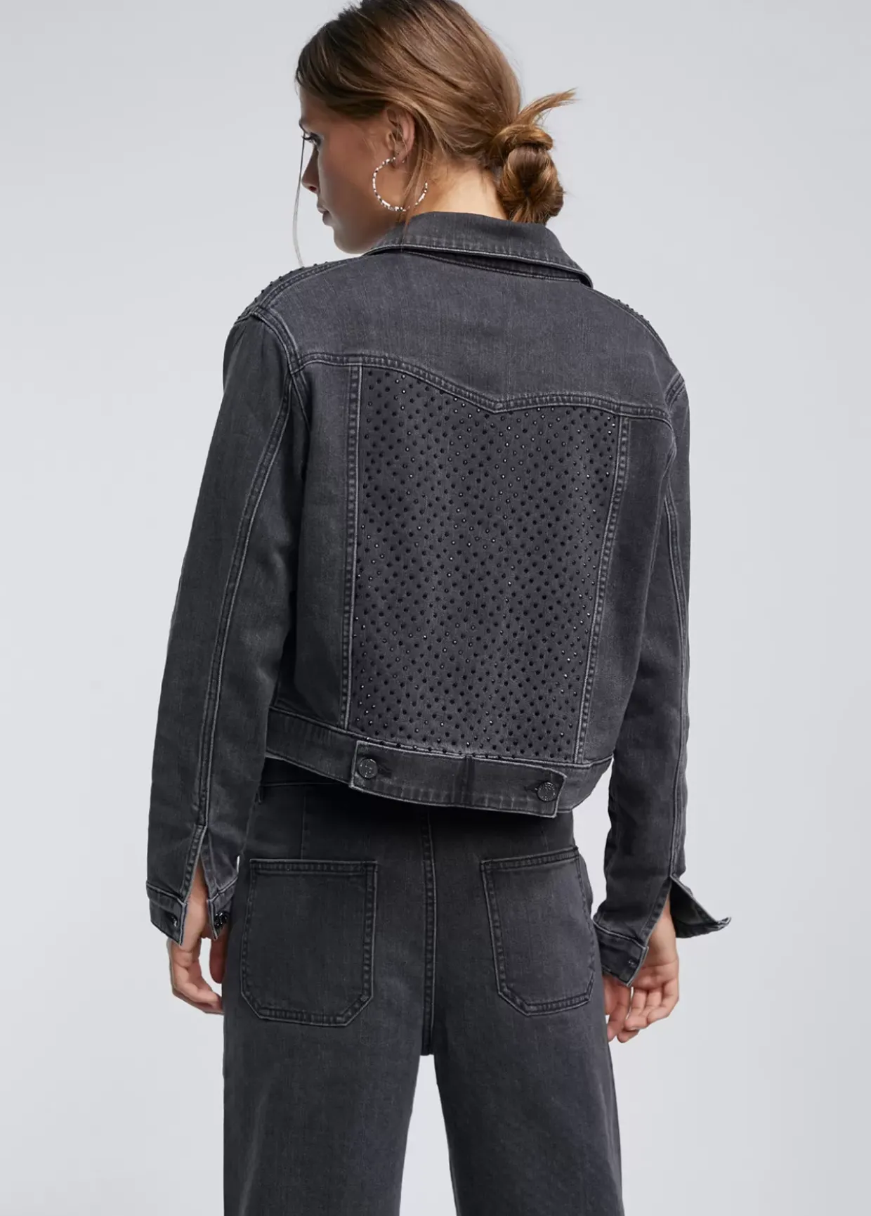 Chaqueta tejana strass