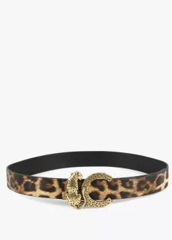 Cinturón reversible animal print