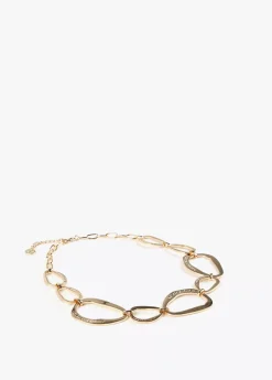 Collar gargantilla dorada
