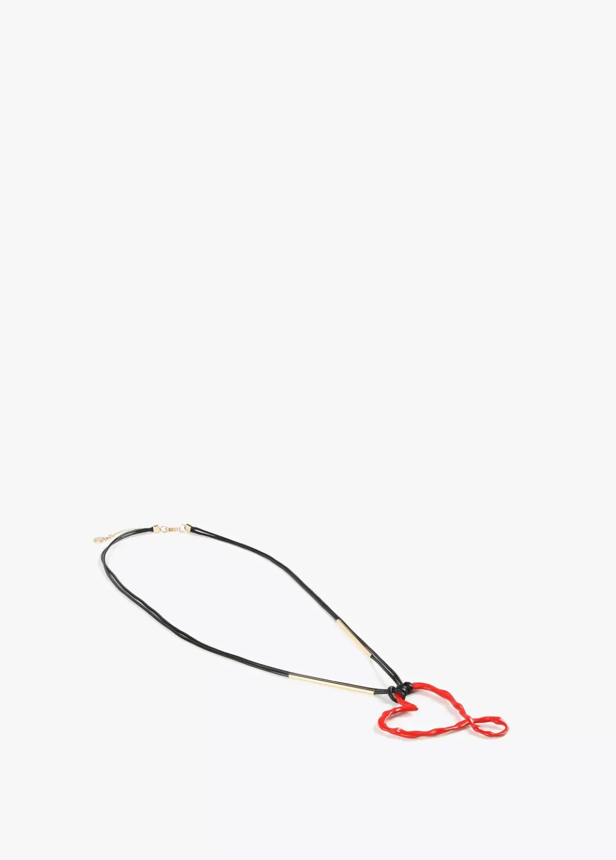 Collar largo corazón infinito