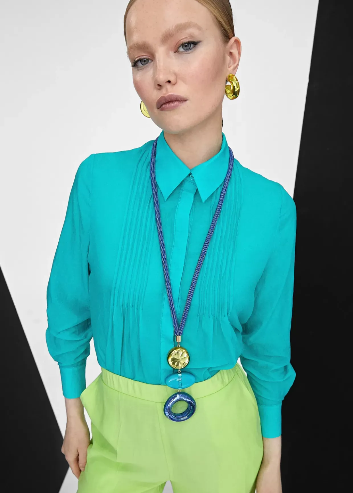 Collar maxi piezas de colores