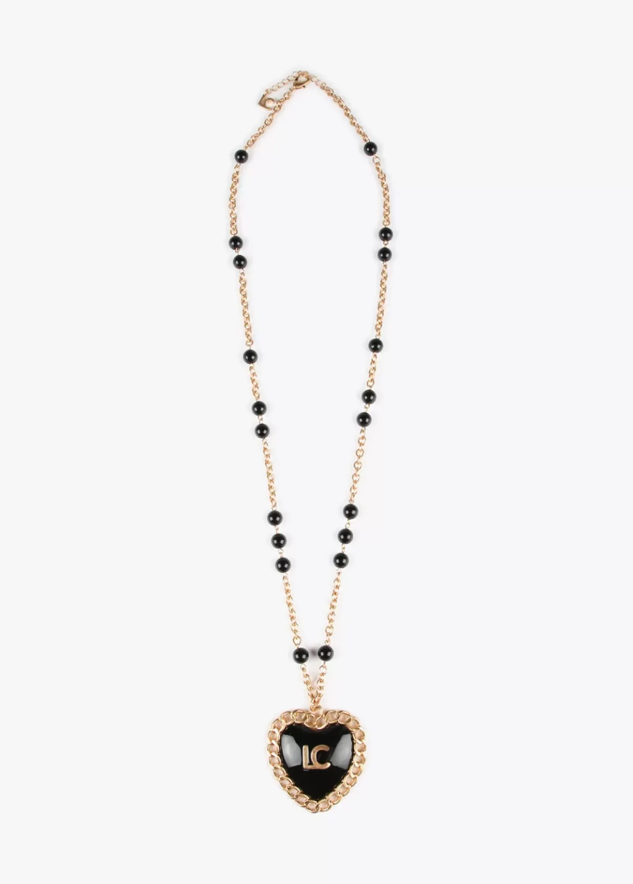 Collar medalla corazón