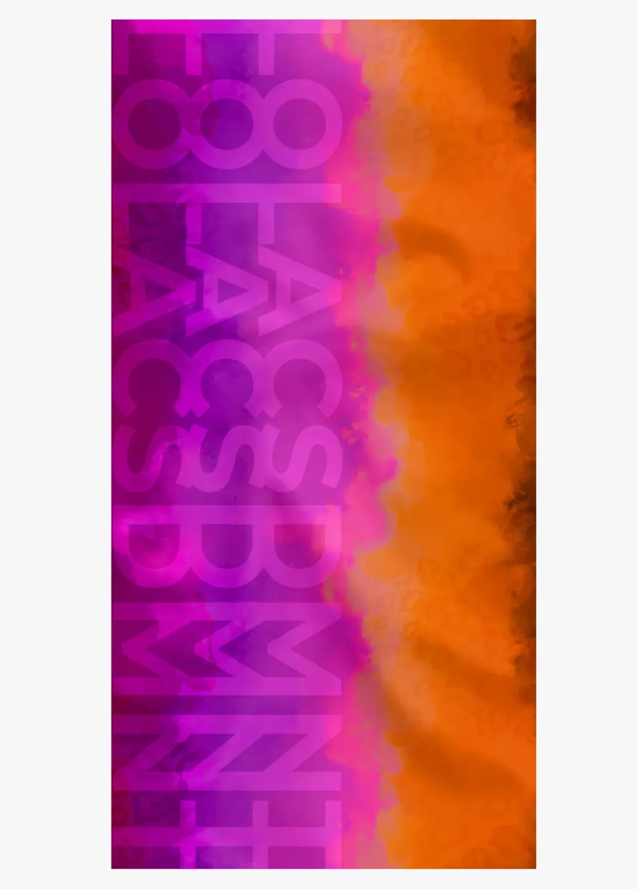 Fular fucsia y naranja