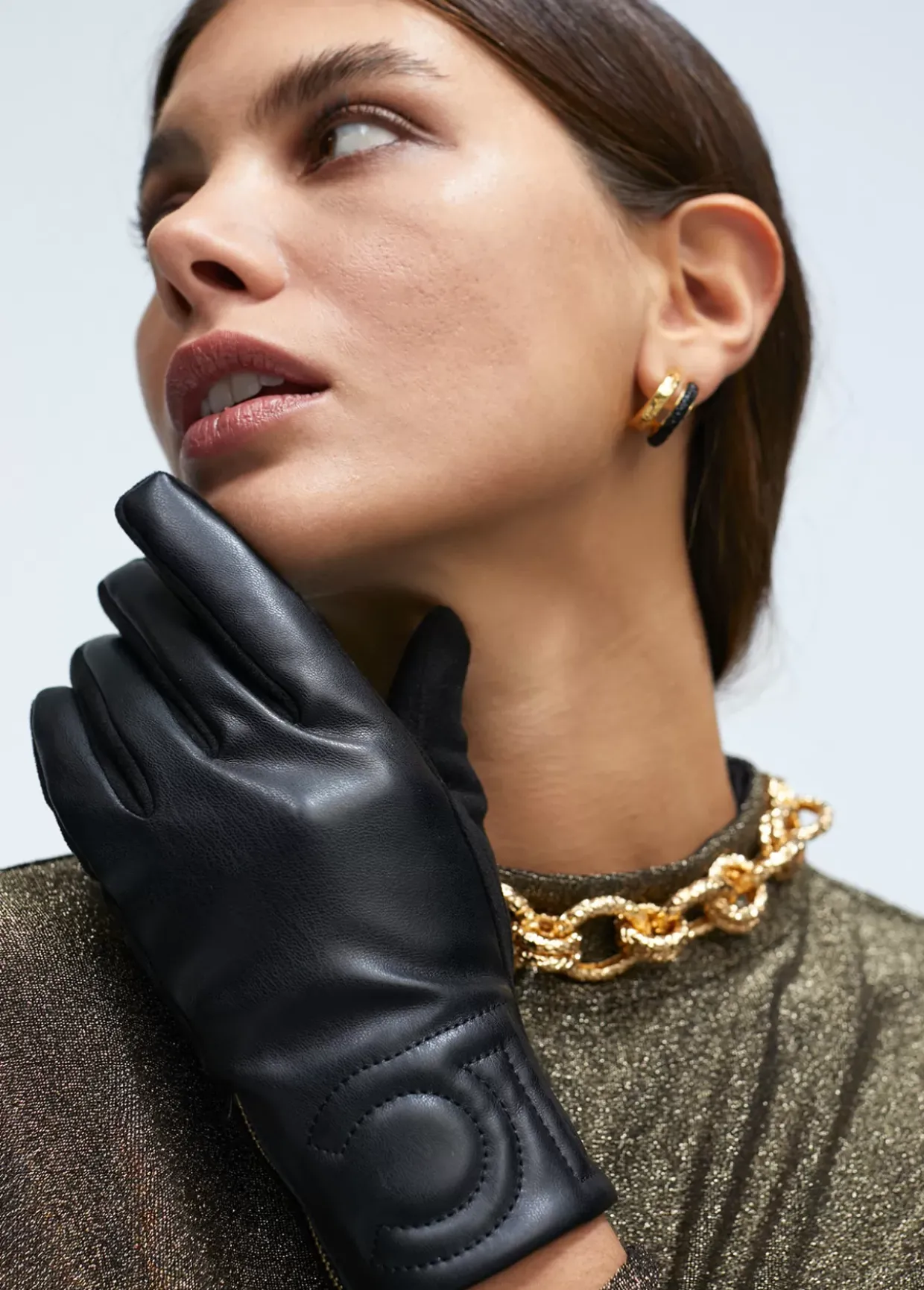 Guantes efecto piel