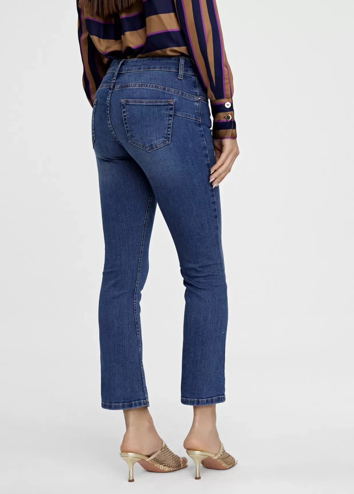 Jeans azul campana