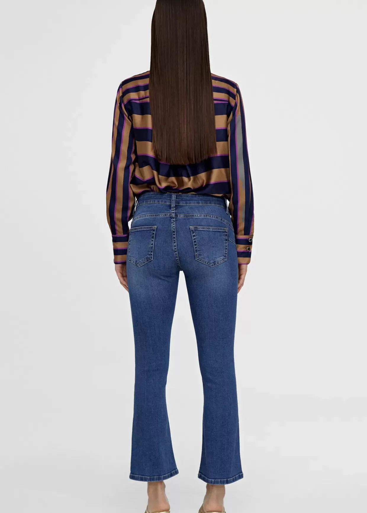 Jeans azul campana
