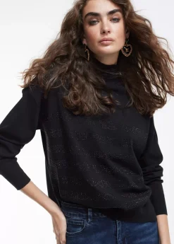 Jersey punto strass