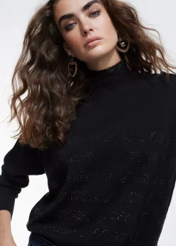 Jersey punto strass