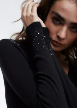 Jersey punto strass