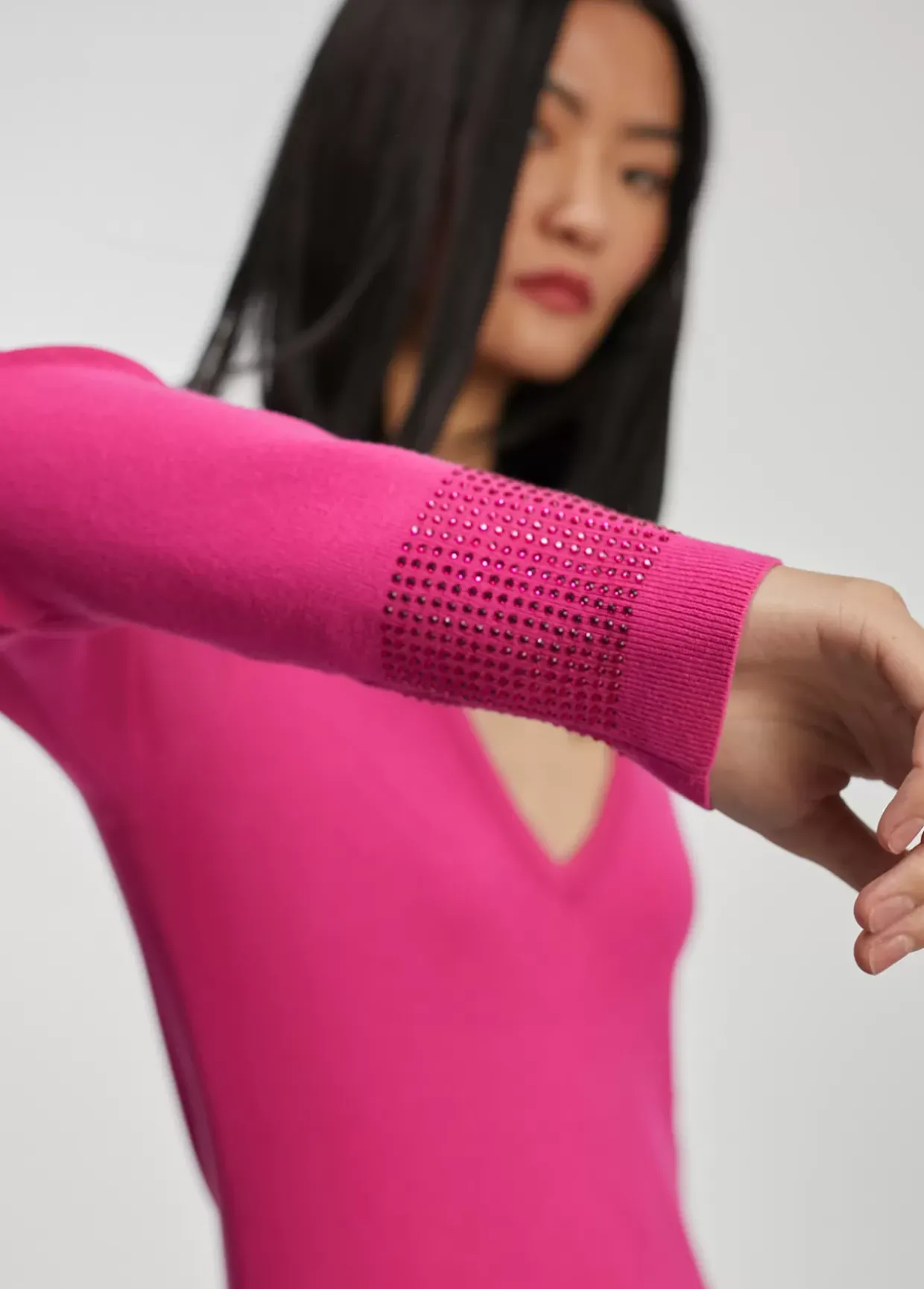Jersey punto strass