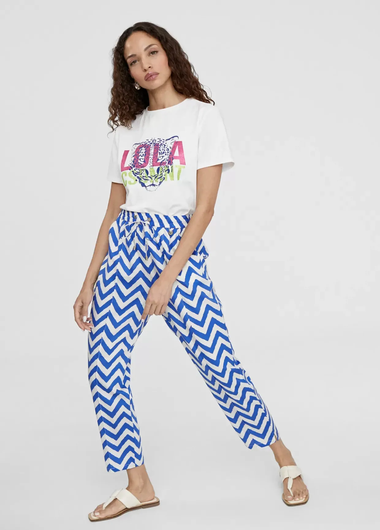 Pantalón jogging bicolor