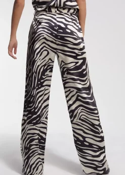 Pantalón palazzo cebra