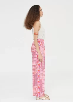 Pantalón palazzo estampado