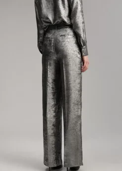 Pantalón recto laminado
