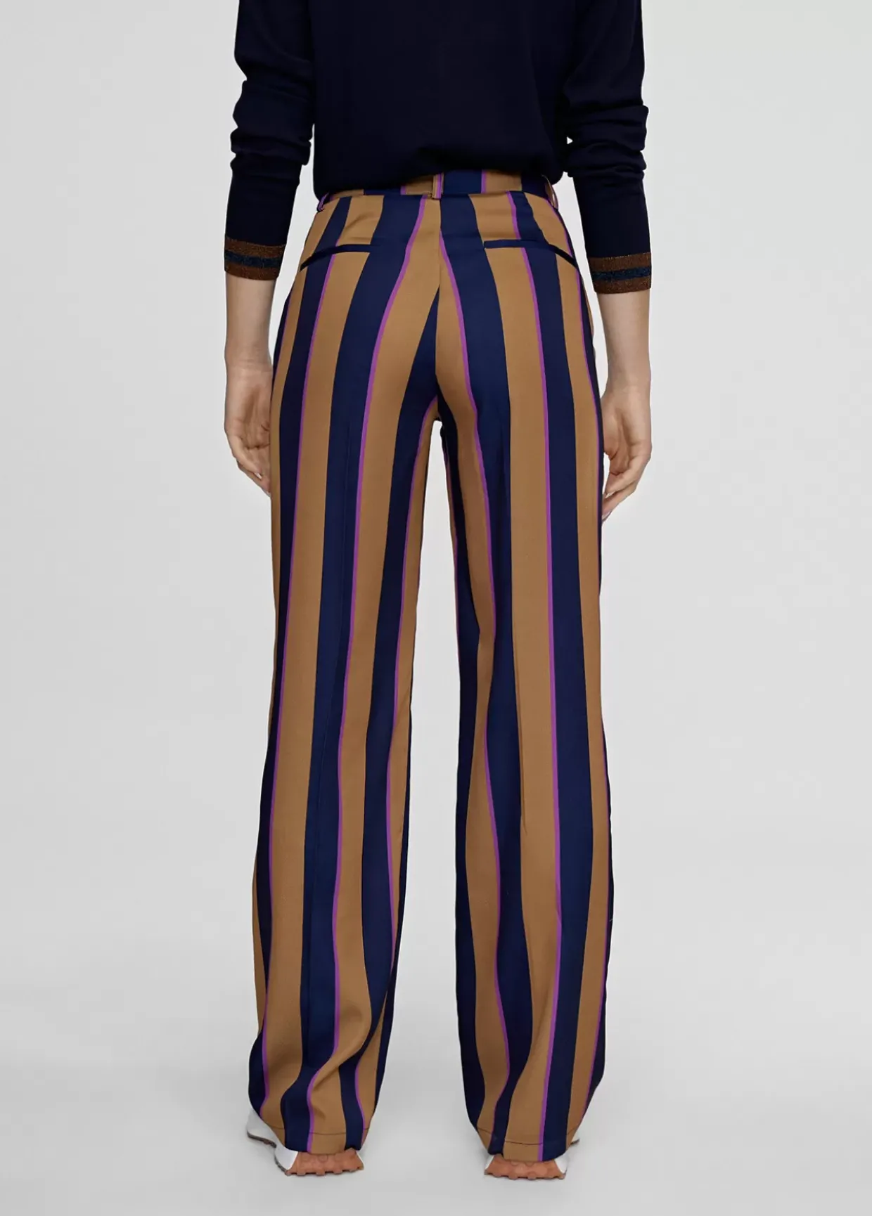 Pantalén satén rayas
