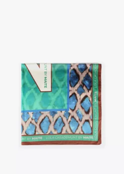 Pañuelo verdes y azules