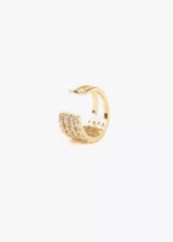 Pendiente piercing de cristales