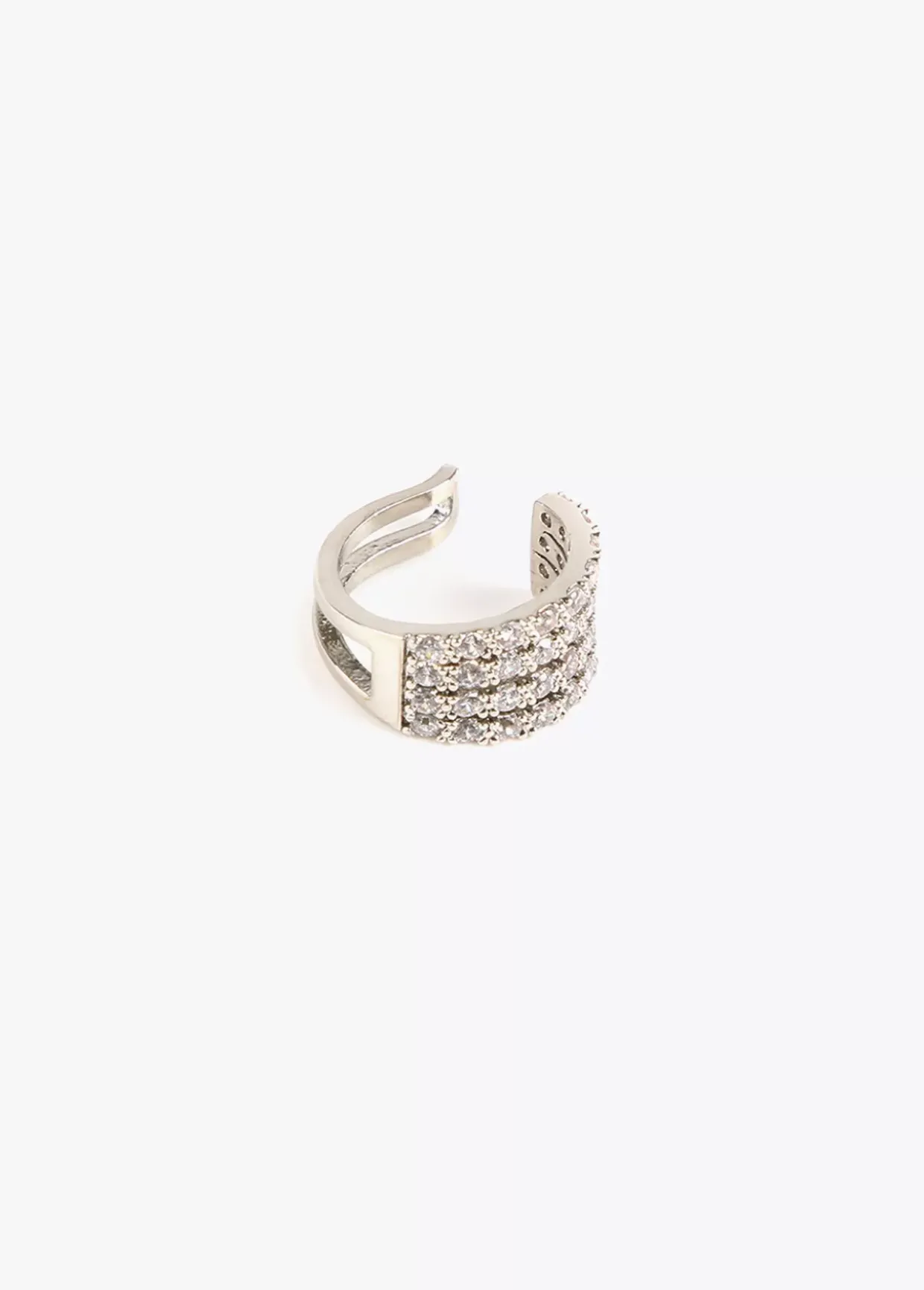 Pendiente piercing de cristales
